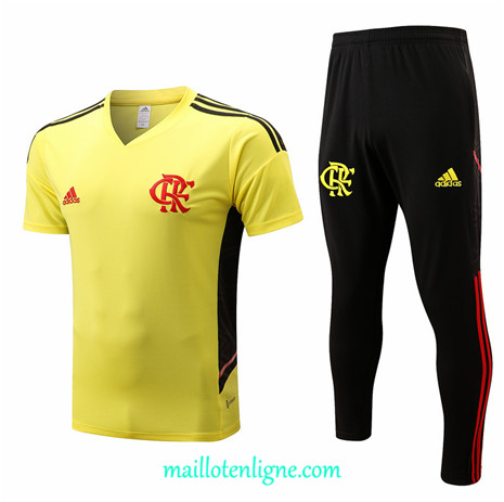 Thai Maillot Flamengo Training Jaune 2022 2023