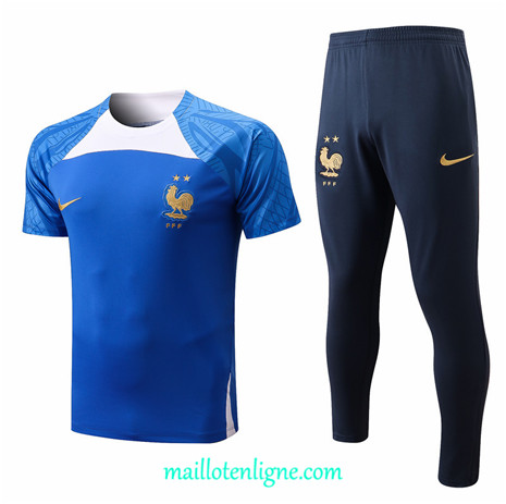 Thai Maillot France Training Bleu 2022 2023