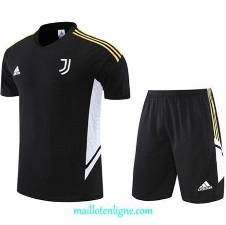 Thai Maillot Juventus + Short Training Noir 2022 2023