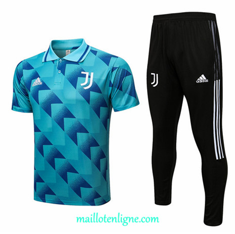 Thai Maillot Polo Juventus Training Bleu 2022 2023