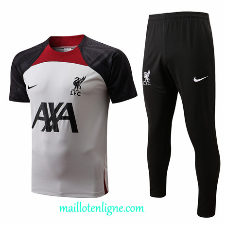 Thai Maillot Liverpool Training Blanc 2022 2023