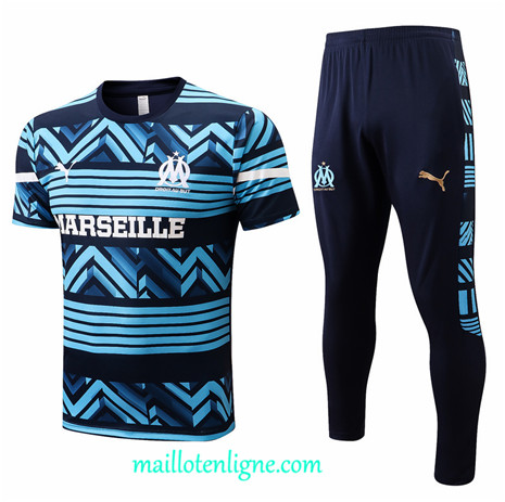 Thai Maillot Marseille Training Bleu 2022 2023