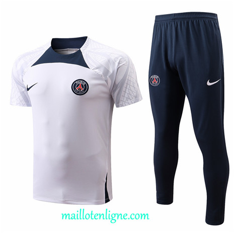 Thai Maillot Paris PSG Training Blanc 2022 2023