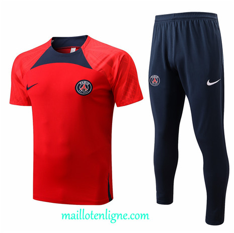 Thai Maillot Paris PSG Training Rouge 2022 2023