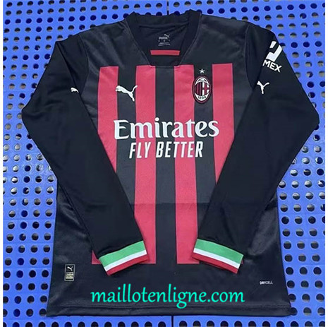 Thai Maillot AC Milan Domicile Manche Longue 2022/2023 E599