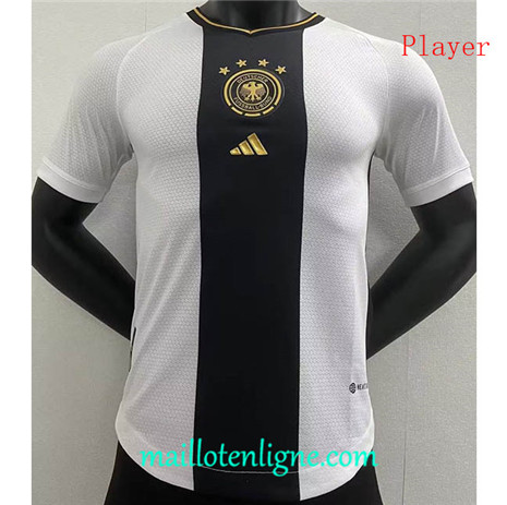 Thai Maillot Player Allemagne Noir/Blanc 2022/2023 E425