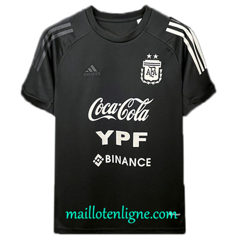 Thai Maillot Argentine pre-match Maillot Training Noir 2022/2023 E403