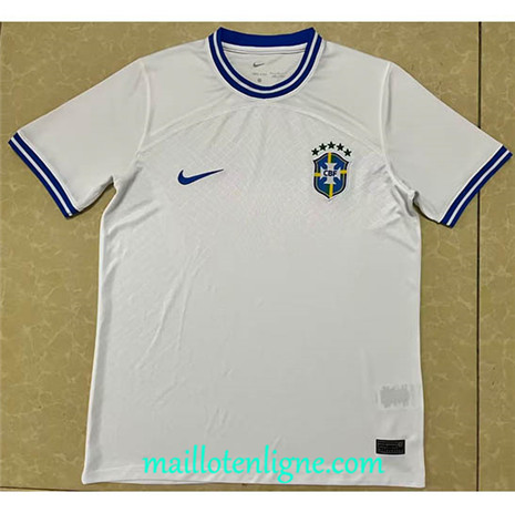 Thai Maillot Brésil Exterieur Blanc 2022/2023 E383