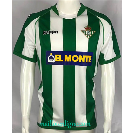 Thai Maillot Classic Real Betis Maillot Édition spéciale 2001-02 E317