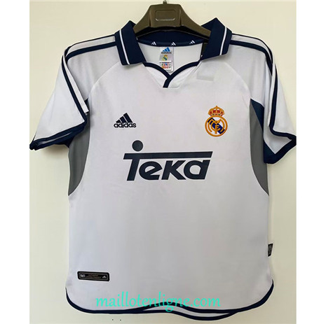 Thai Maillot Classic Real Madrid Domicile 2000-01 E326