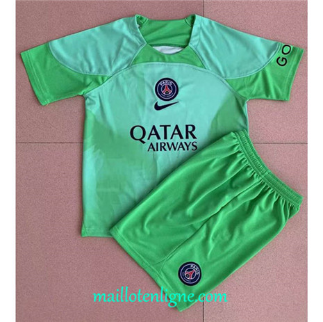 Thai Maillot PSG Enfant Gardien de but Vert 2022/2023 E1341