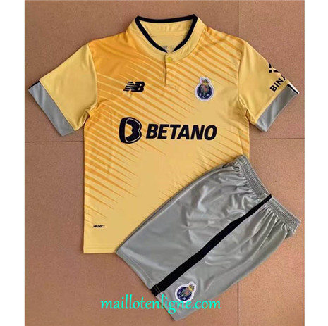 Thai Maillot FC Porto Enfant Exterieur Jaune 2022/2023 E1378