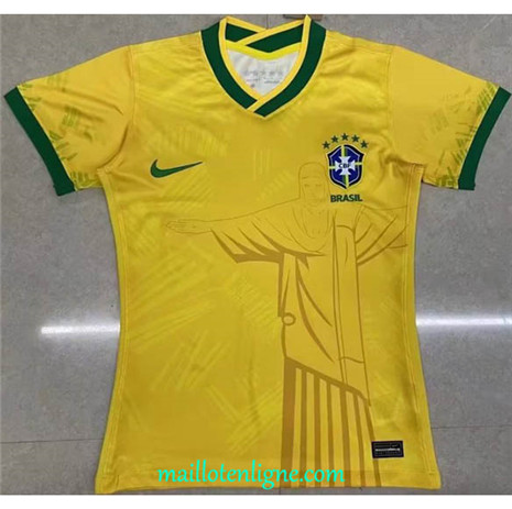 Thai Maillot Brésil Femme Jaune 2022/2023 E1444