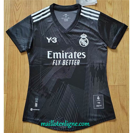 Thai Maillot Real Madrid Femme Y3 Noir 2022/2023 E1435