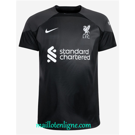 Thai Maillot Liverpool Exterieur Gardien de but Noir 2022/2023 E523