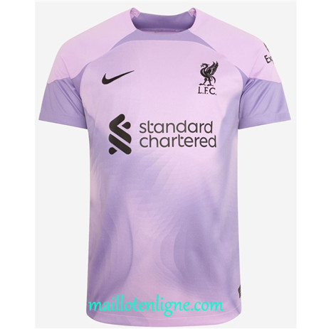 Thai Maillot Liverpool Domicile Gardien de but Violet 2022/2023 E524