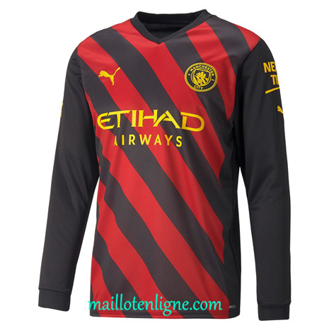 Thai Maillot Manchester City Exterieur Manche Longue 2022/2023 E529