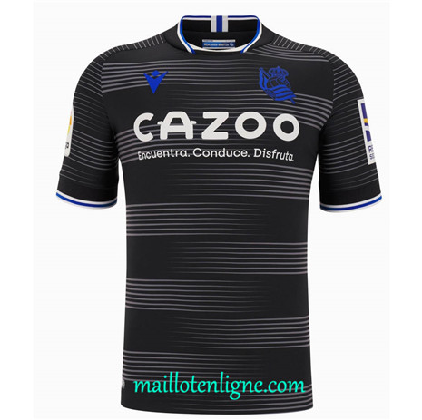 Thai Maillot Real Sociedad Exterieur Noir 2022/2023 E194