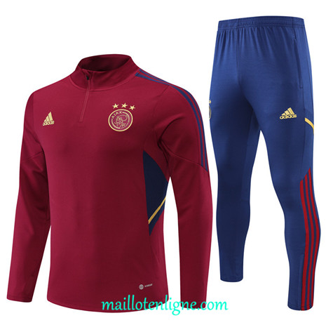 Thai Maillot Ensemble Ajax Survetement Rouge 2022/2023 E702