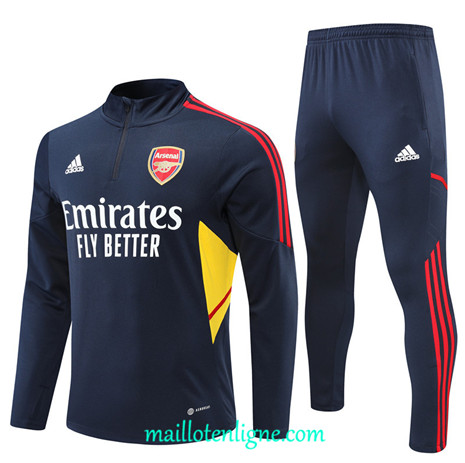 Thai Maillot Ensemble Arsenal Survetement Bleu Marine 2022/2023 E880