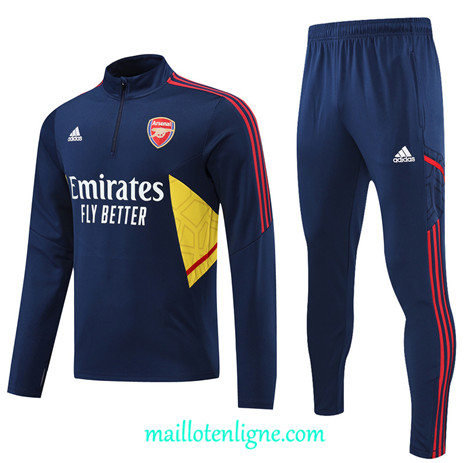 Thai Maillot Ensemble Arsenal Survetement Bleu Marine 2022/2023 E881