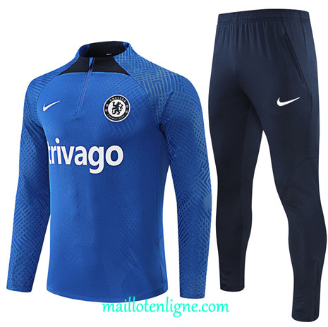 Thai Maillot Ensemble Player Chelsea Survetement Bleu 2022/2023 E895