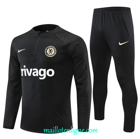 Thai Maillot Ensemble Player Chelsea Survetement Noir 2022/2023 E896