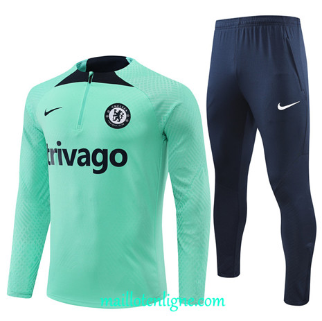 Thai Maillot Ensemble Player Chelsea Survetement Vert 2022/2023 E897