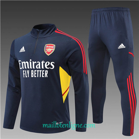 Thai Maillot Ensemble Arsenal Enfant Survetement Bleu Marine 2022/2023 E1027