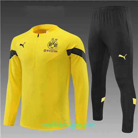 Thai Maillot Ensemble Borussia Dortmund Enfant Survetement Jaune/Noir 2022/2023 E989