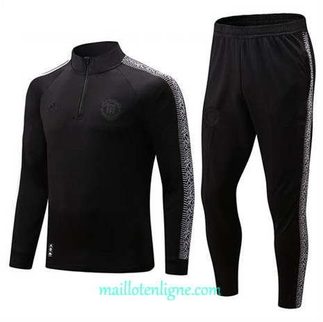 Thai Maillot Ensemble Manchester United Enfant Survetement Noir 2022/2023 E1049