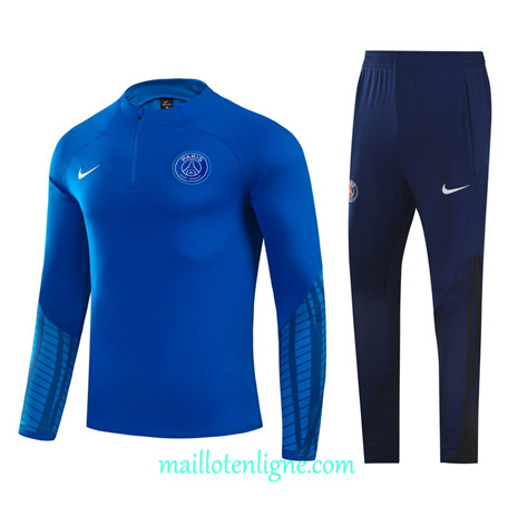 Thai Maillot Ensemble Paris PSG Enfant Survetement Bleu 2022/2023 E1018