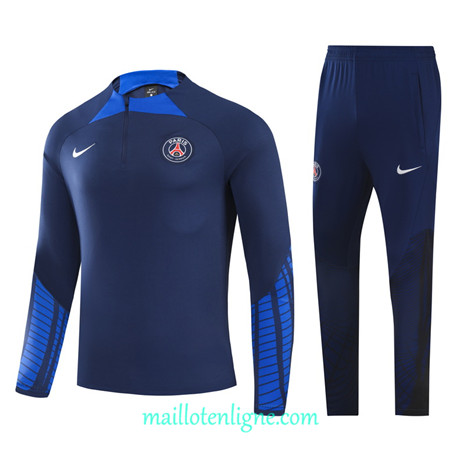 Thai Maillot Ensemble Paris PSG Enfant Survetement Bleu Marine 2022/2023 E1019