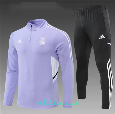 Thai Maillot Ensemble Real Madrid Enfant Survetement Violet/Noir 2022/2023 E1000