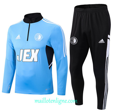 Thai Maillot Ensemble Feyenoord Survetement Bleu 2022/2023 E709