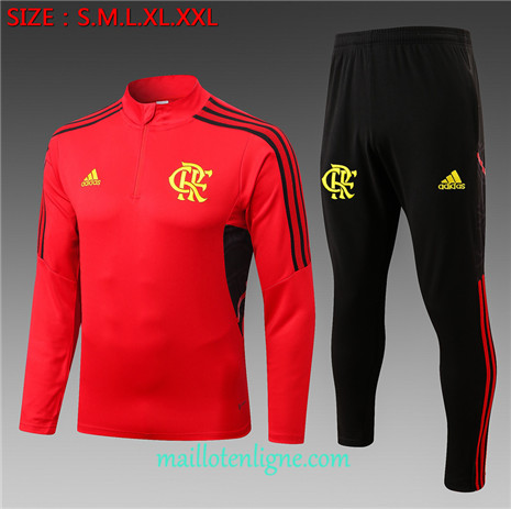 Thai Maillot Ensemble Flamengo Survetement Jaune 2022/2023 E711