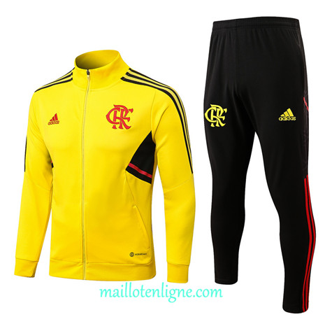 Thai Maillot Ensemble Flamengo Veste Survetement Jaune 2022/2023 E712