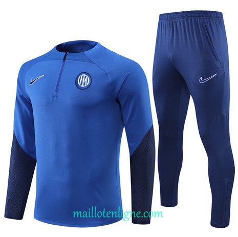 Thai Maillot Ensemble Inter Milan Survetement Bleu 2022/2023 E963