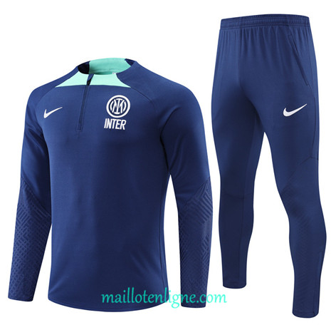 Thai Maillot Ensemble Inter Milan Survetement Bleu Marine 2022/2023 E965