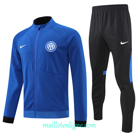 Thai Maillot Ensemble Inter Milan Veste Survetement Bleu 2022/2023 E966