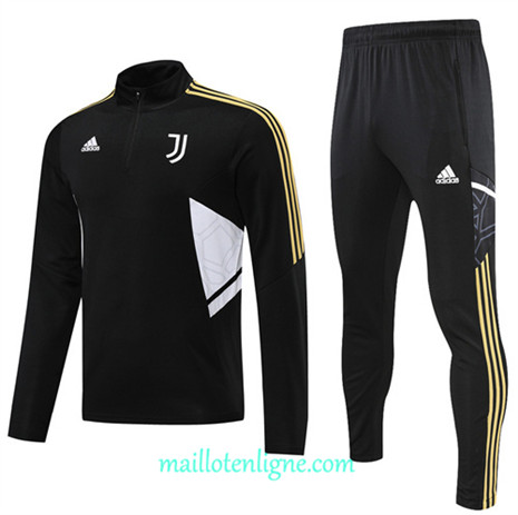 Thai Maillot Ensemble Juventus Survetement Noir 2022/2023 E974