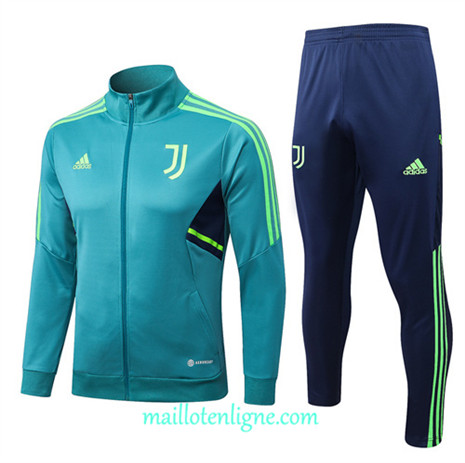 Thai Maillot Ensemble Juventus Veste Survetement Bleu 2022/2023 E976