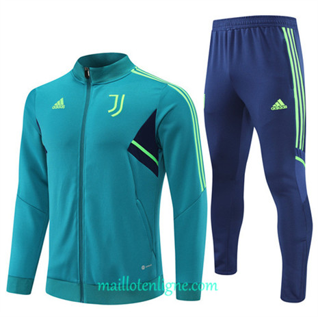 Thai Maillot Ensemble Juventus Veste Survetement Bleu 2022/2023 E980