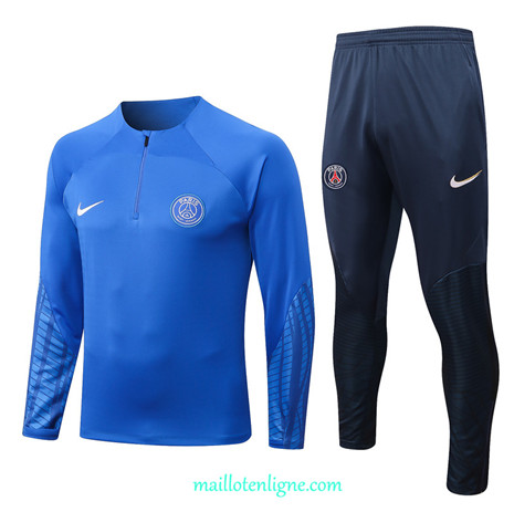 Thai Maillot Ensemble Paris PSG Survetement Bleu 2022/2023 E823