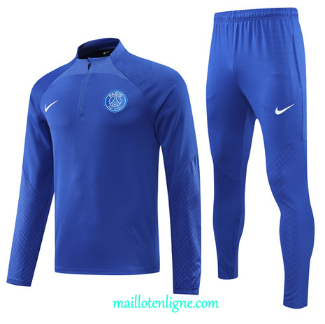 Thai Maillot Ensemble Paris PSG Survetement Bleu 2022/2023 E830