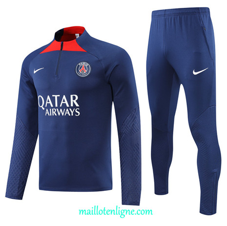 Thai Maillot Ensemble Paris PSG Survetement Bleu Marine 2022/2023 E835