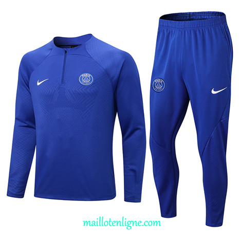 Thai Maillot Ensemble Paris PSG Survetement Bleu 2022/2023 E841