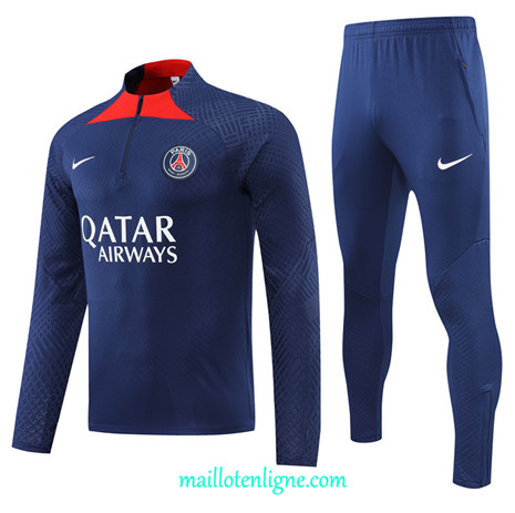 Thai Maillot Ensemble Player Paris PSG Survetement Bleu Marine 2022/2023 E849