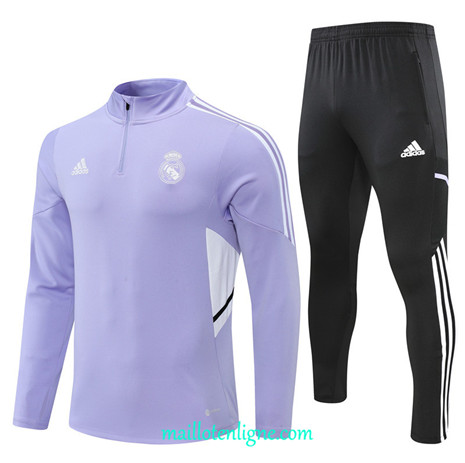 Thai Maillot Ensemble Real Madrid Survetement Blanc 2022/2023 E785