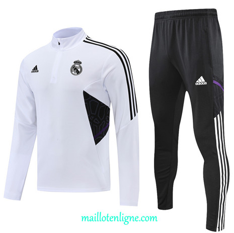 Thai Maillot Ensemble Real Madrid Survetement Noir 2022/2023 E788